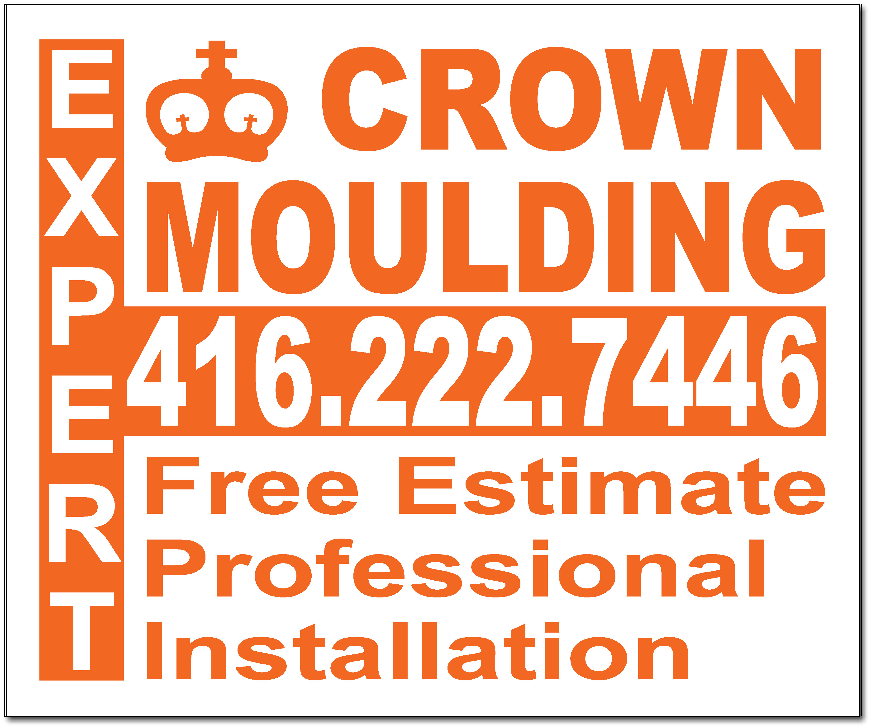 Crown Moulding Lawn Sign